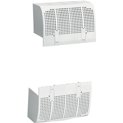 Calotta protezione attuatore frontale D2 4 poli materiale resistente bianco impianti elettrici
