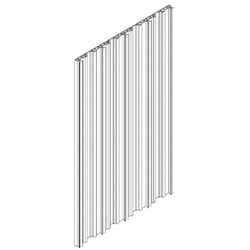 Fondoattivo Tifast per armadi MAS400 altezza 1900mm, materiale resistente per impianti elettrici