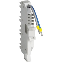 Base modulare 1P+N 32A BTDIN per collegamento cavo dall’alto, installazione su guida DIN, uso impianti elettrici