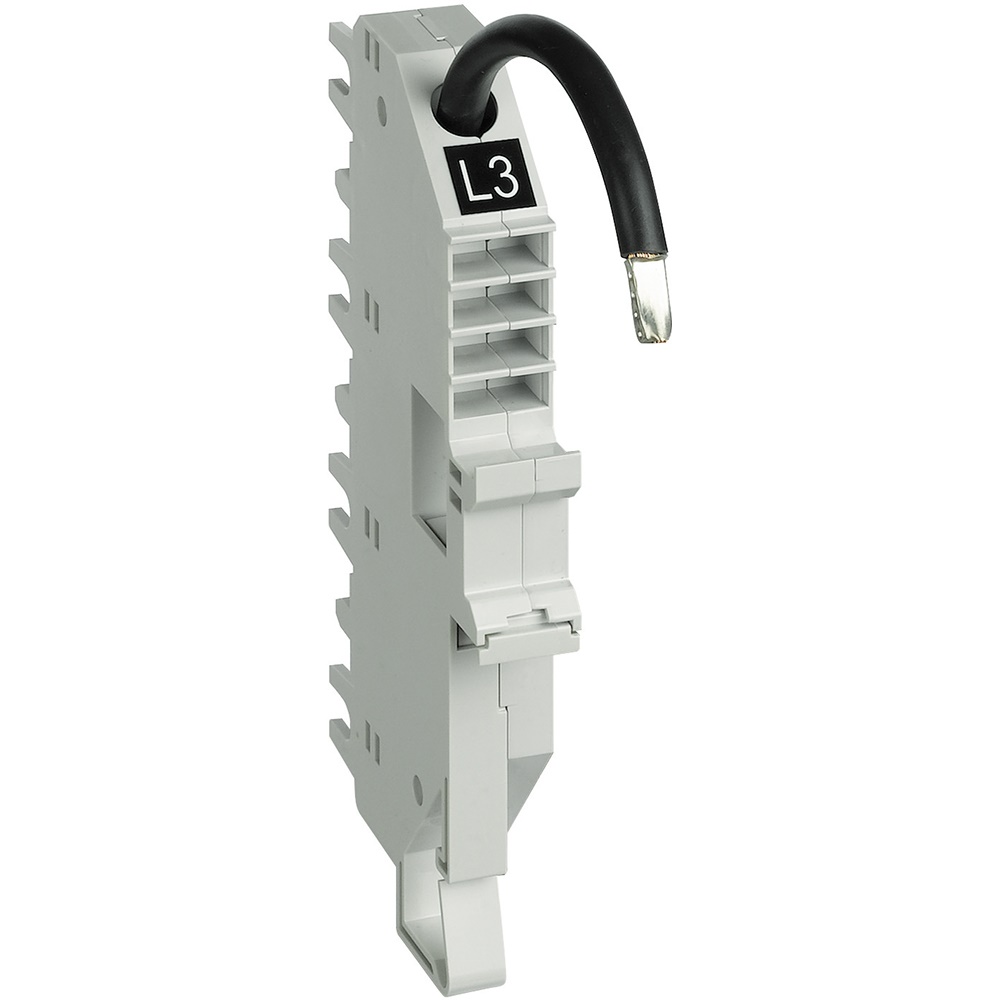 Basi in cavo BTDIN 1 modulo 63A L3 nero per impianti elettrici industriali Easy 250/400