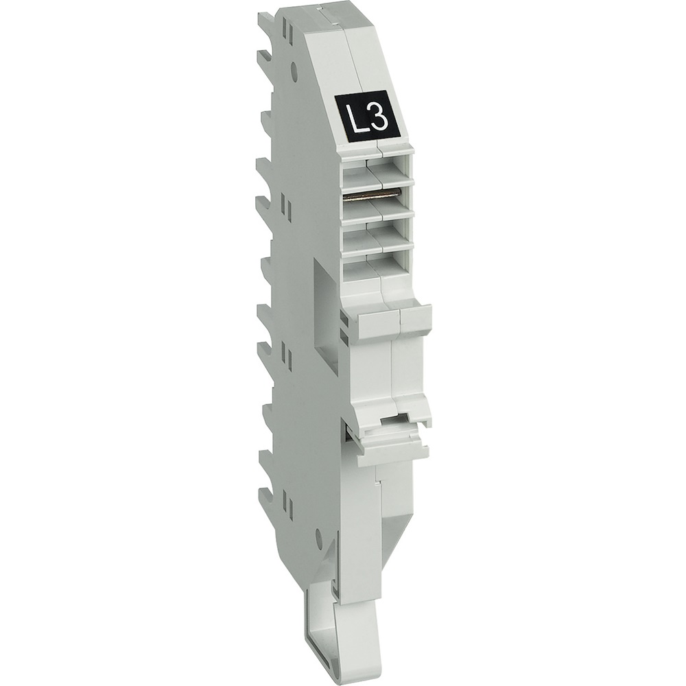 Base collegamento plug-in BTDIN 1P L3 nero Easy 250/400 per impianti elettrici
