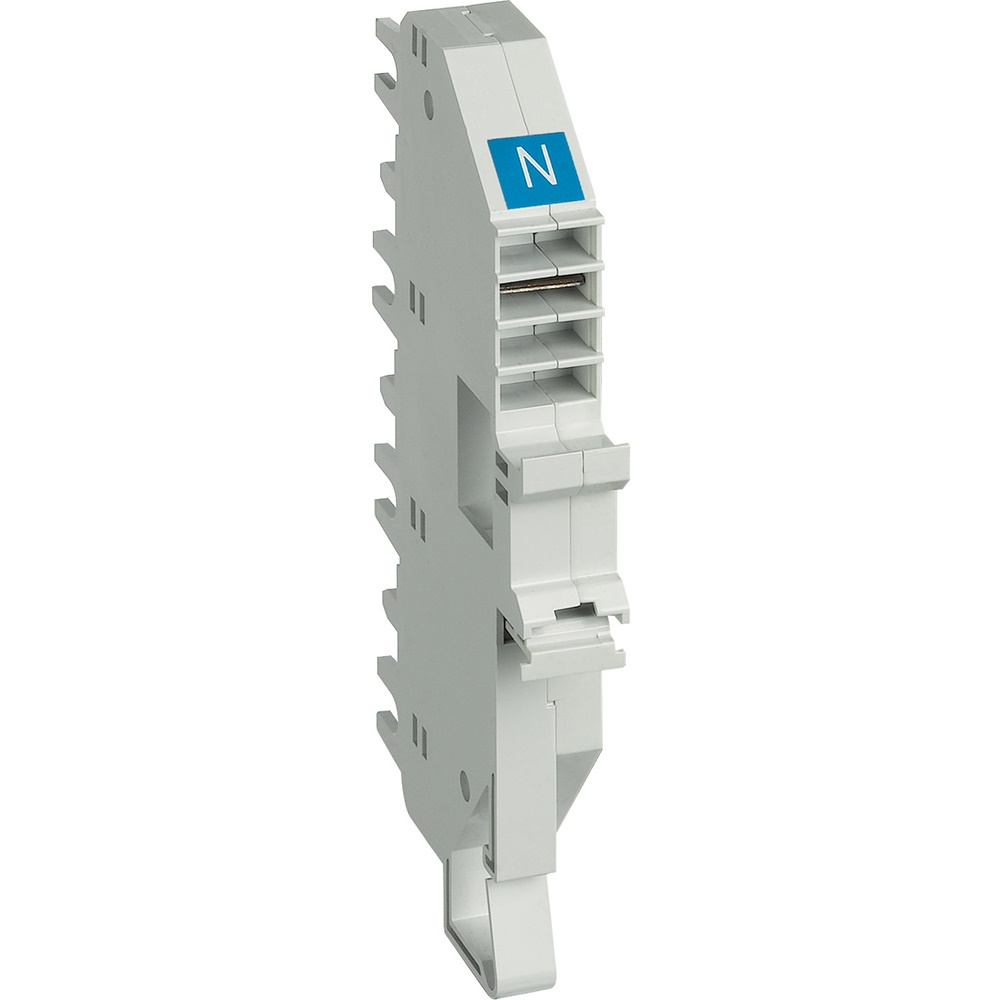 Base plug-in BTDIN 1P N blu per connessioni elettriche sicure montaggio su guida DIN
