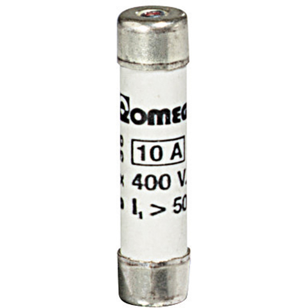 Fusibile Fusicolor T1 9x36mm 10A protezione circuiti elettrici standard