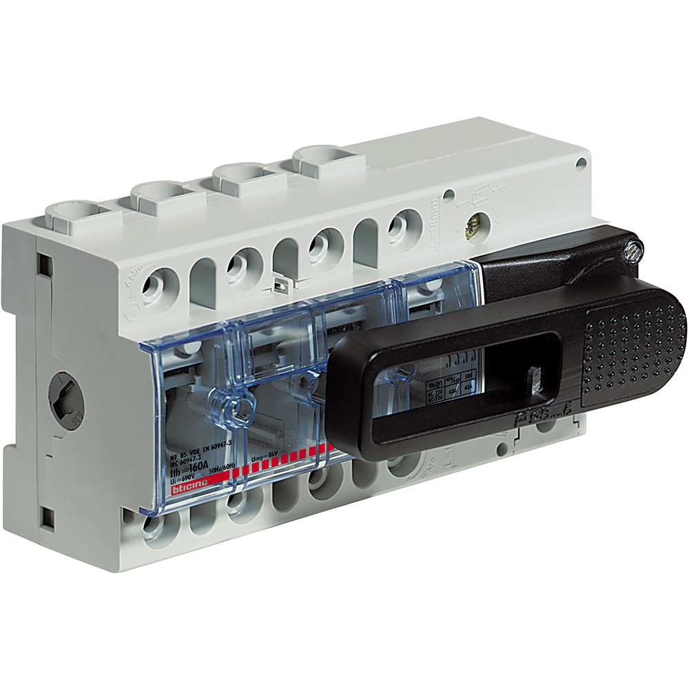 Sezionatore MW160 4 poli 100A 690Vac frontale per impianti elettrici industriali