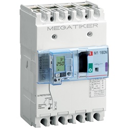 Interruttore magnetotermico differenziale 3P+N 100A 50kA per impianti residenziali e industriali