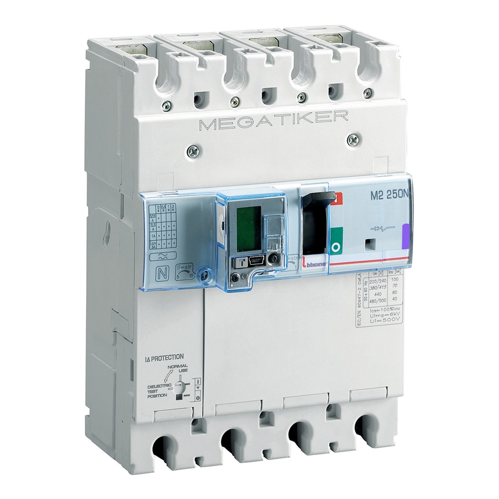 MS2 250 Interruttore Manovra 4P 250A Protezione Differenziale Integrata