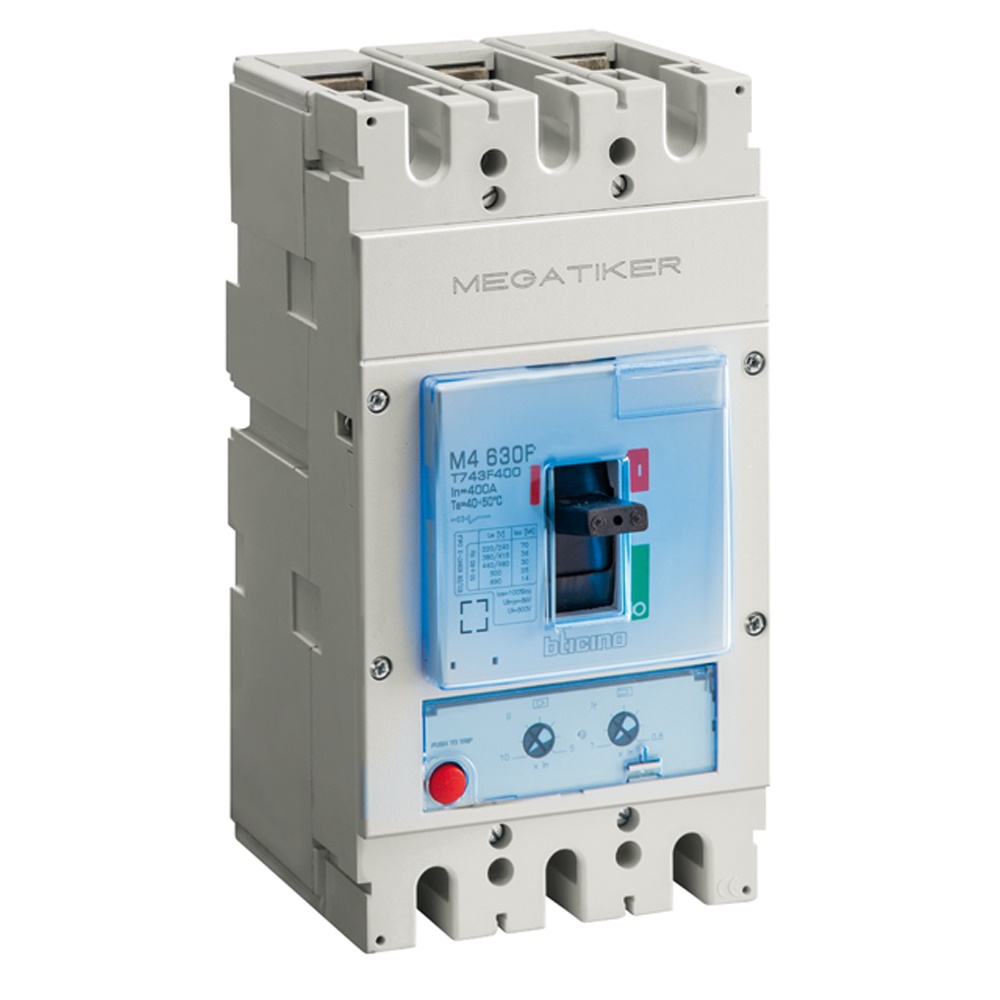 Interruttore scatolato magnetotermico MEGATIKER M4 3P 630A 36kA uso industriale