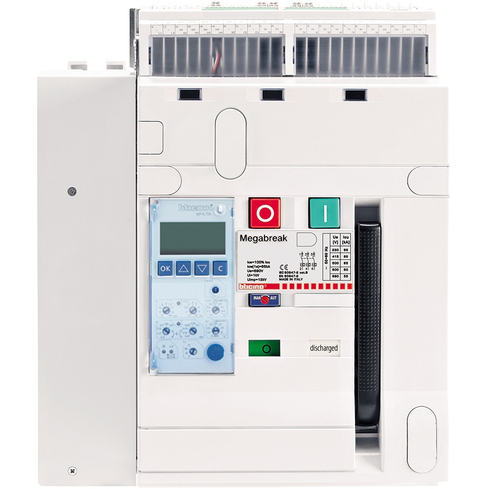 Interruttore automatico Megabreak MA25 4 poli 2500A 50kA fisso per impianti industriali alta potenza