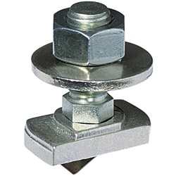 Set dado M12 metallico resistente per fissaggio sbarre elettriche installazioni industriali