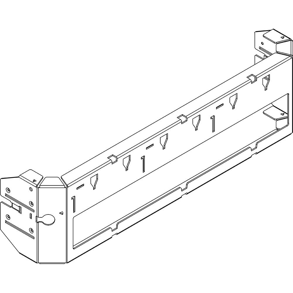 Piastra scorrevole Megatiker 600x400mm per montaggio interruttori quadro elettrico