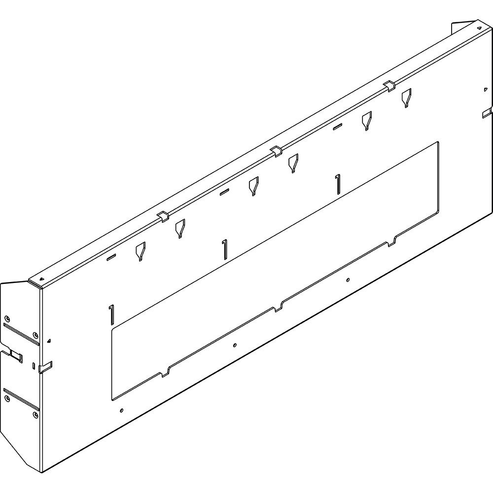 Telaio fissaggio posteriore MAS M250 MGT larghezza 850mm per impianti elettrici robusto e stabile