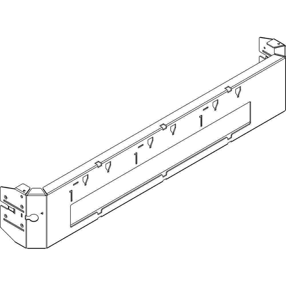 Piastra scorrevole Megatiker 850x400mm per interruttori M1 160 e M2 250, materiale resistente per applicazioni elettriche professionali