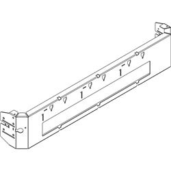 Piastra scorrevole Megatiker 850x400mm per interruttori M1 160 e M2 250, materiale resistente per applicazioni elettriche professionali