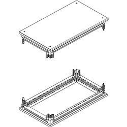Base testa pannello aperto HDX 600x350mm per armadi elettrici industriali
