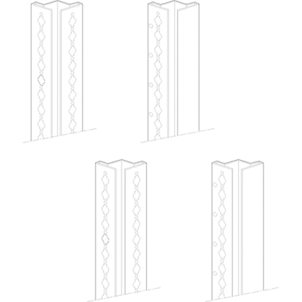Montanti HDX 1800 mm per armadi elettrici supporto robusto installazioni professionali