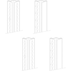 Montanti HDX 1800 mm per armadi elettrici supporto robusto installazioni professionali