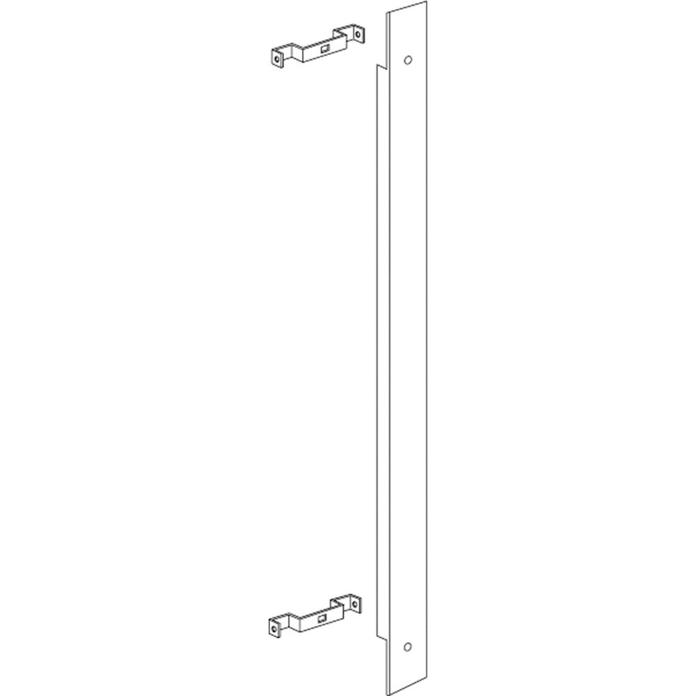 Piastra lamiera zincata intermedia 150mm per installazione armadi elettrici affiancati