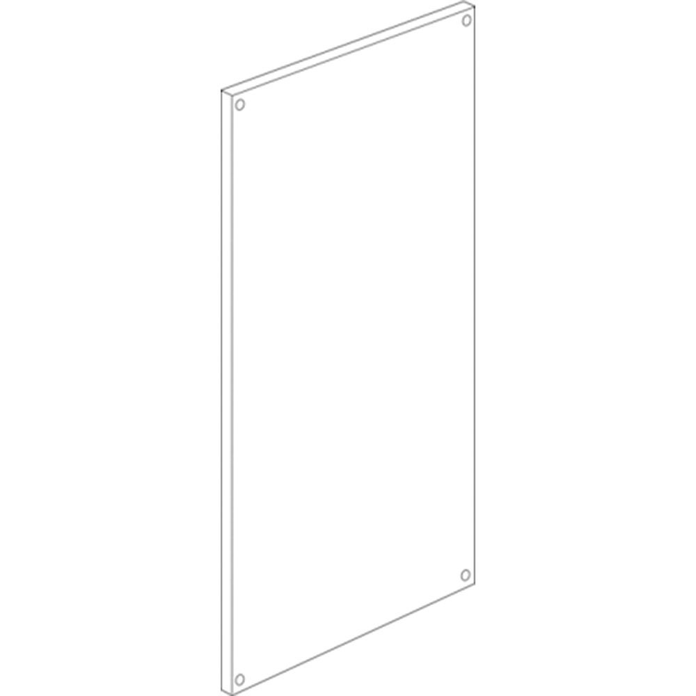 Piastra lamiera piena zincata 850mm per installazione apparecchiature armadi HDX