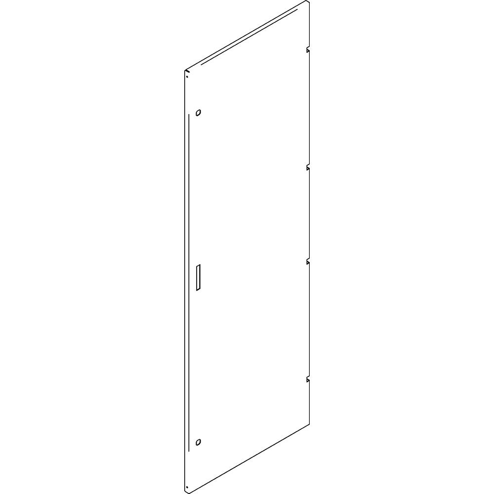 Controporta MAS HDX lamiera con serratura per armadi da pavimento 600x1800 mm settore elettrico
