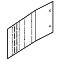 Kit separazione verticale elementi funzionali altezza 200mm per impianti elettrici sicurezza e organizzazione