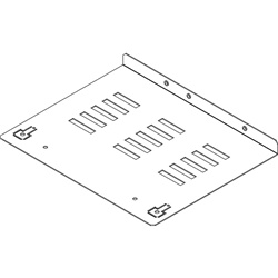 Ripiano chiusura fondo barre profondità 600mm resistente ventilato per impianti elettrici industriali e civili