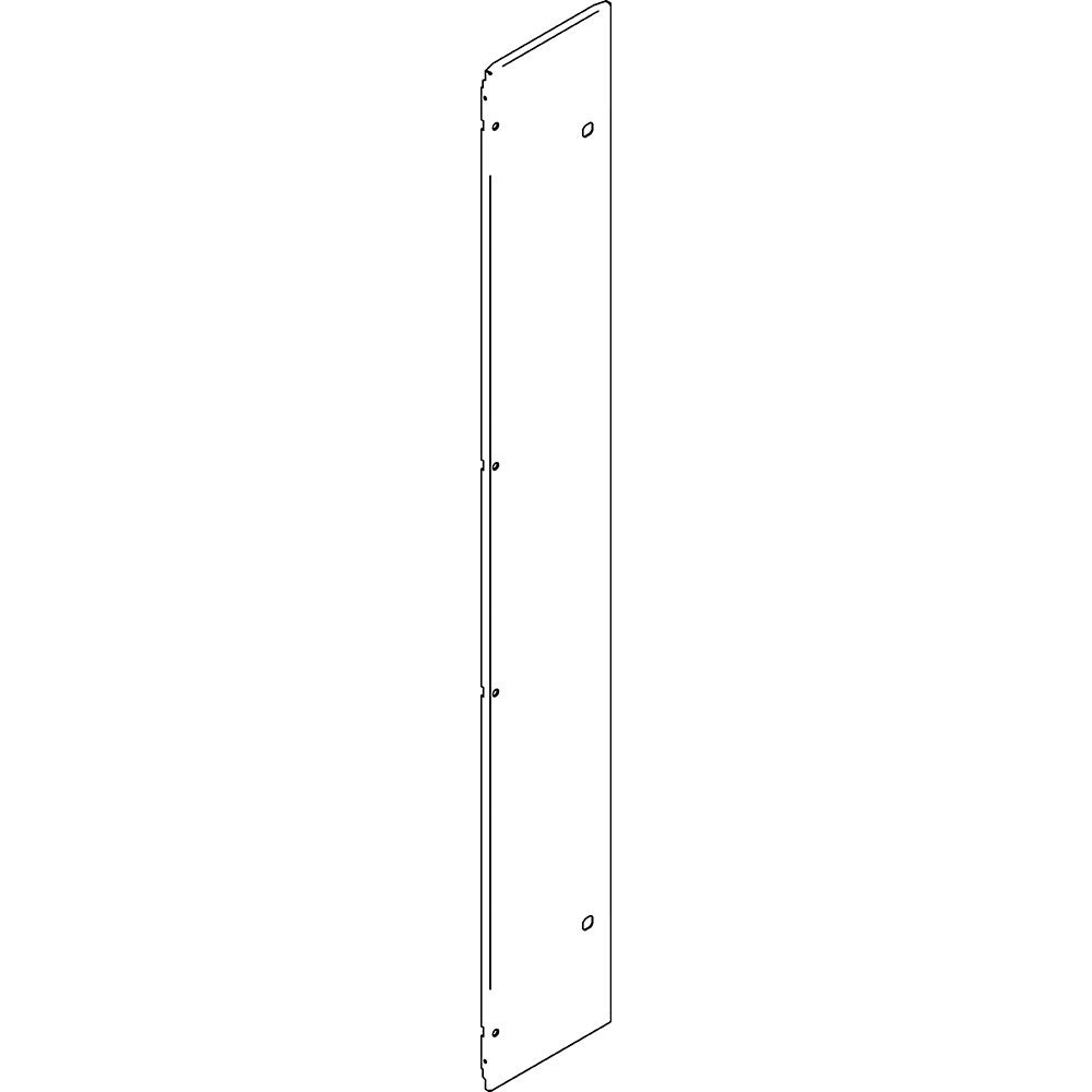 Pannello frontale 350x2000 mm con serratura per armadi elettrici HDX robusto e duraturo