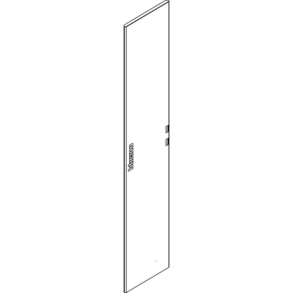 Porta piena in lamiera 350x1800 mm per armadi elettrici HDX, resistente e protettiva