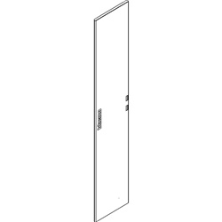 Porta piena in lamiera 350x1800 mm per armadi elettrici HDX, resistente e protettiva