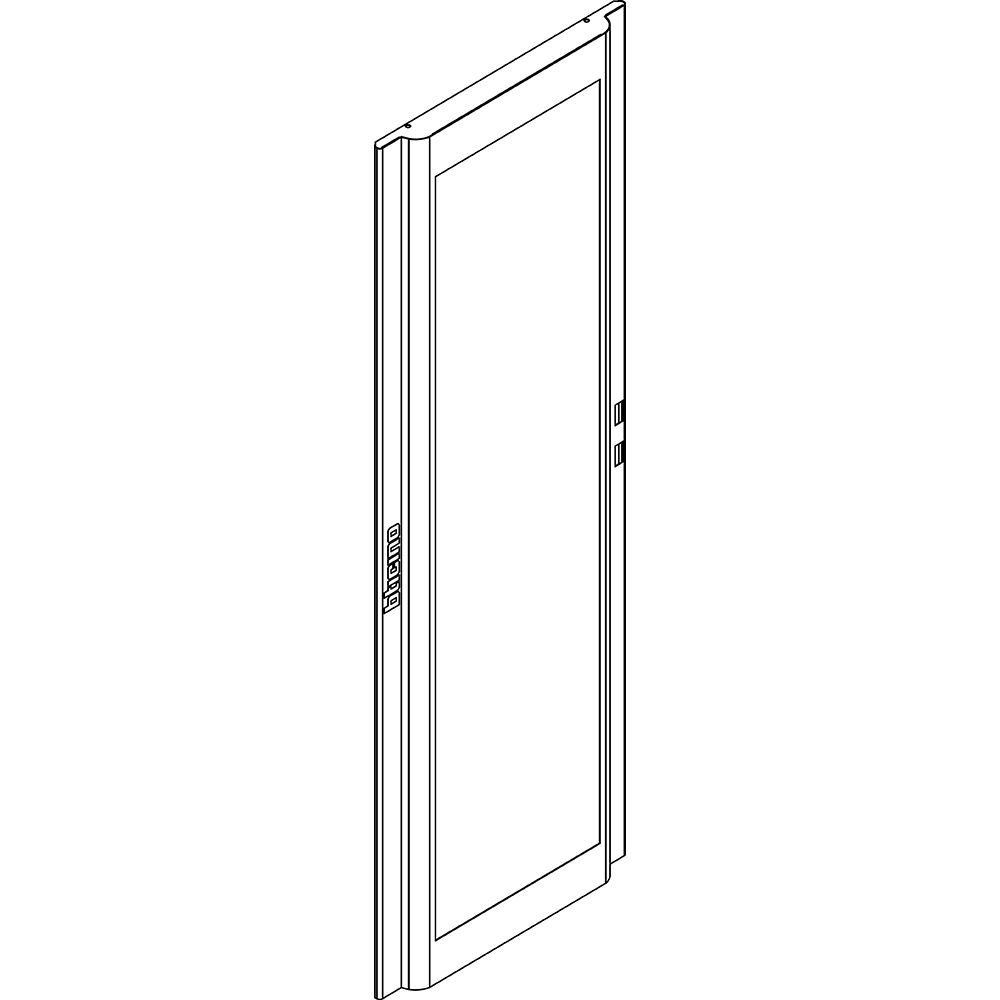 Porta vetro bombata MAS HDX 850x2000 mm per armadi elettrici pavimento