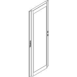 Porta vetro bombata MAS HDX 850x2000 mm per armadi elettrici pavimento
