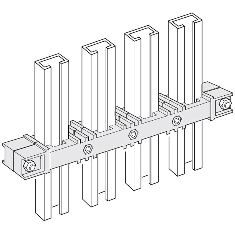 Portasbarre intermedio HDX 1 barra per fase 500-1250A per armadi elettrici