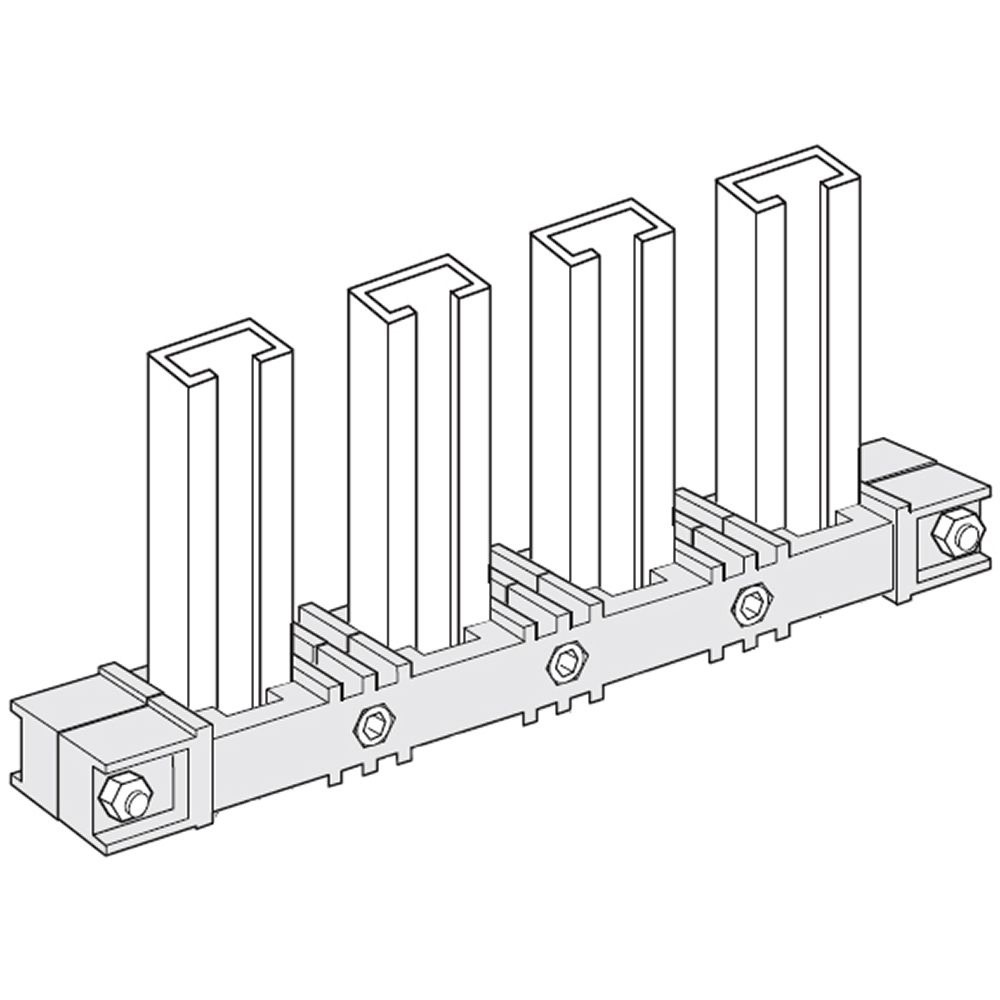 Portasbarre base MAS HDX 1 barra per fase 500-1250A per quadri elettrici