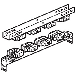 Supporto isolatore barre piatte MAS HDX 4000A per impianti elettrici industriali e civili