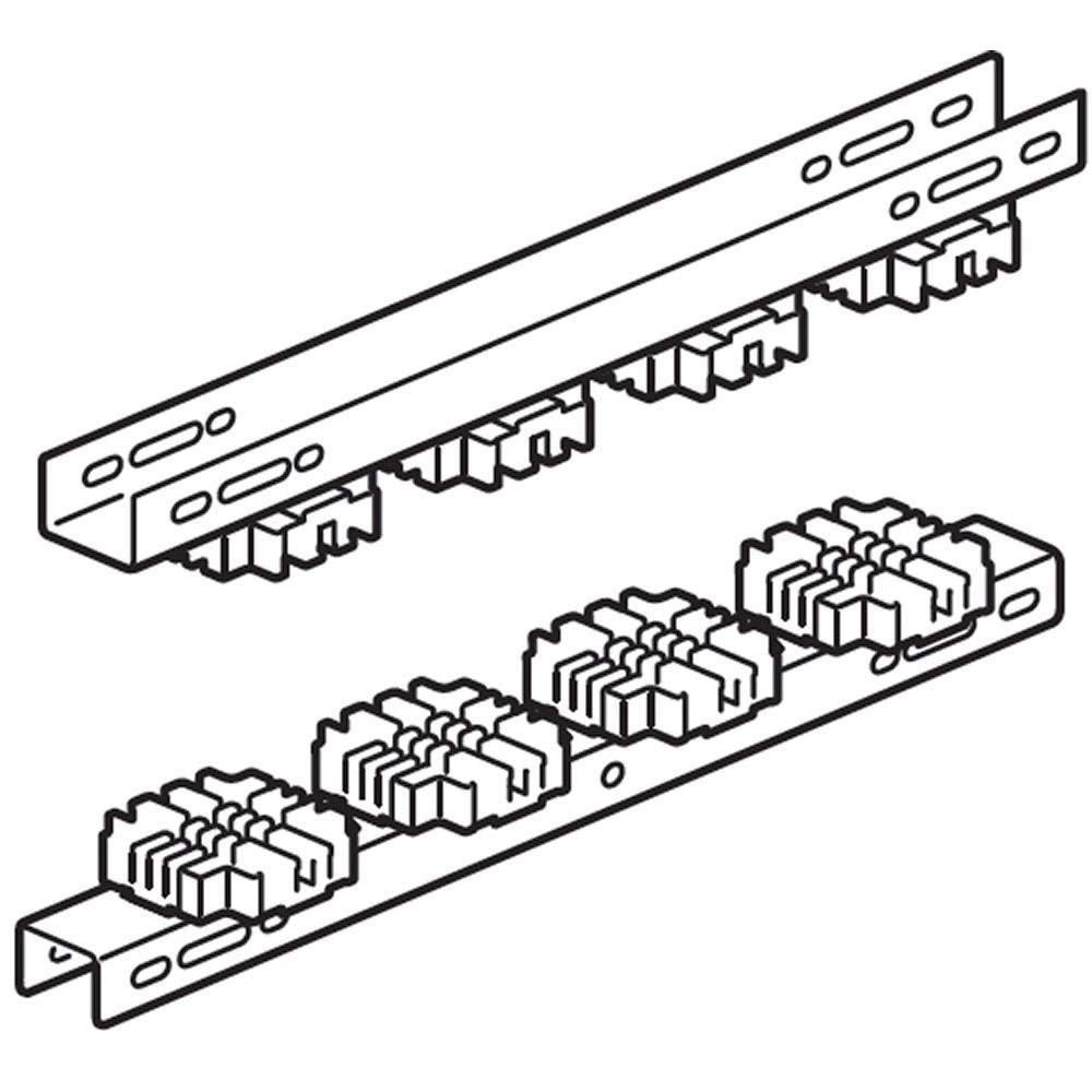 Isolatore portabarre 4000A per 3 barre piatte, supporto isolante per quadri elettrici HDX