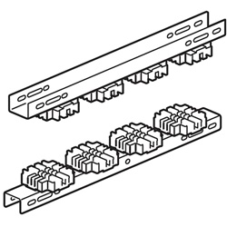 Isolatore portabarre 4000A per 3 barre piatte, supporto isolante per quadri elettrici HDX