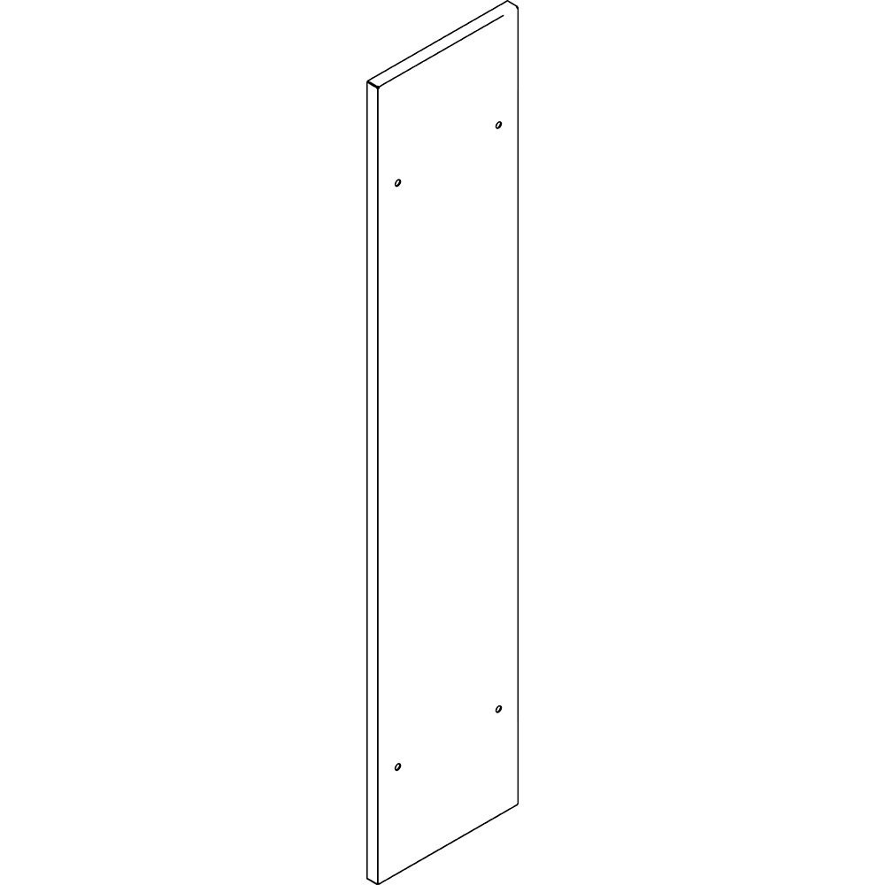 Pannello laterale pieno lamiera resistente per armadi elettrici MDX800 altezza 2000mm