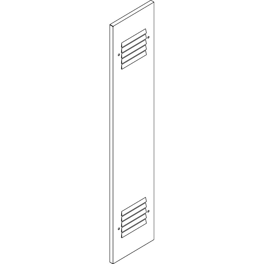 Pannello aerato laterale MDX 800 altezza 2000 mm per armadi elettrici robusto ventilato