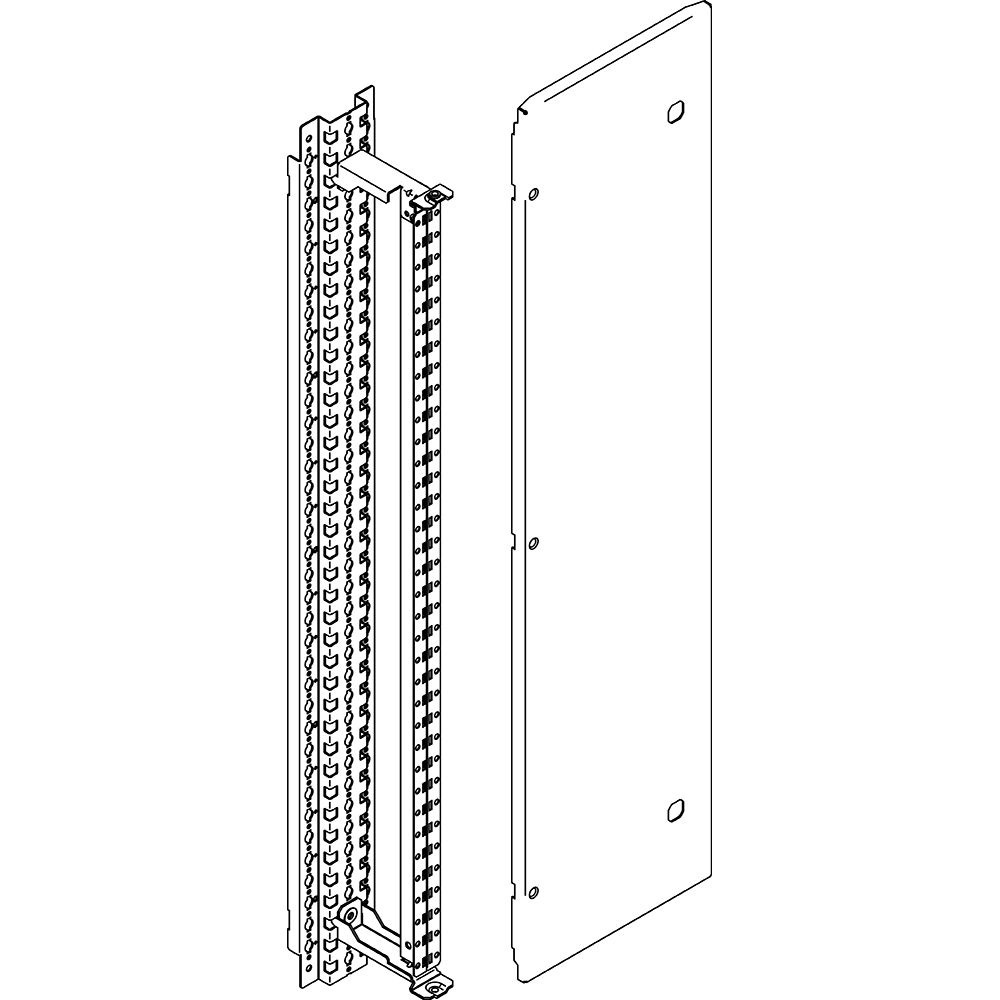 Kit vano barre LDX 400 altezza 2000 mm per armadi da pavimento impianti elettrici