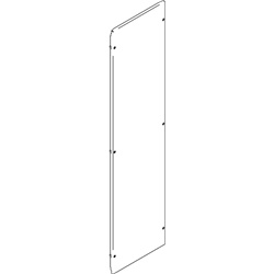 Pannello frontale MAS LDX 400 350x1400 mm per armadi elettrici professionali