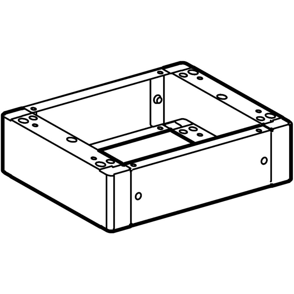 Zoccolo vano barre MAS 800 resistente per armadi elettrici da pavimento LDX800