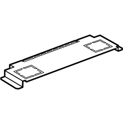 Setto separatore orizzontale MAS400 larghezza 600mm per quadri elettrici resistente e sicuro