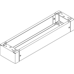 Zoccolo per armadi elettrici LDX400 600x100 mm materiale resistente RAL 7029