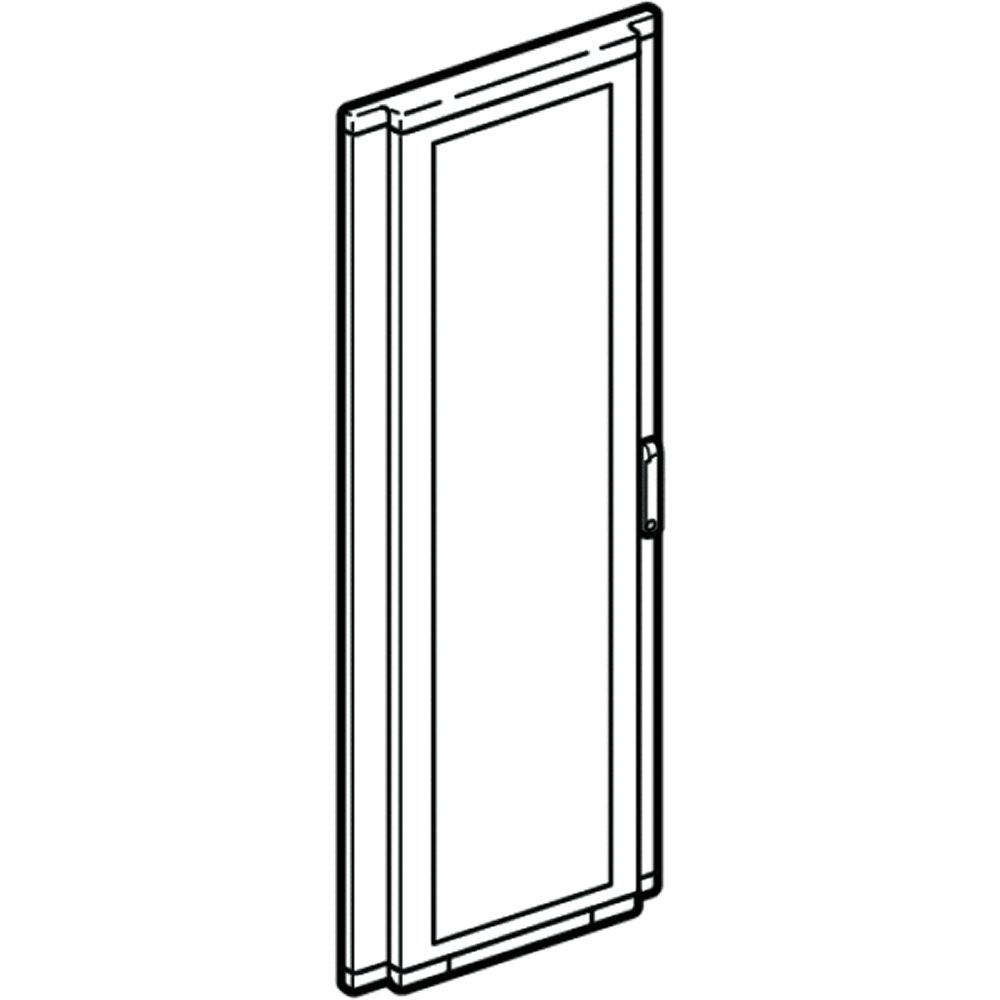Porta bombata vetro 600x1800 mm per armadi elettrici LDX400 LDX800 resistente e trasparente