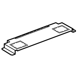 Setto separatore orizzontale MAS 80 larghezza 850mm per quadri e armadi elettrici robusto e facile da montare