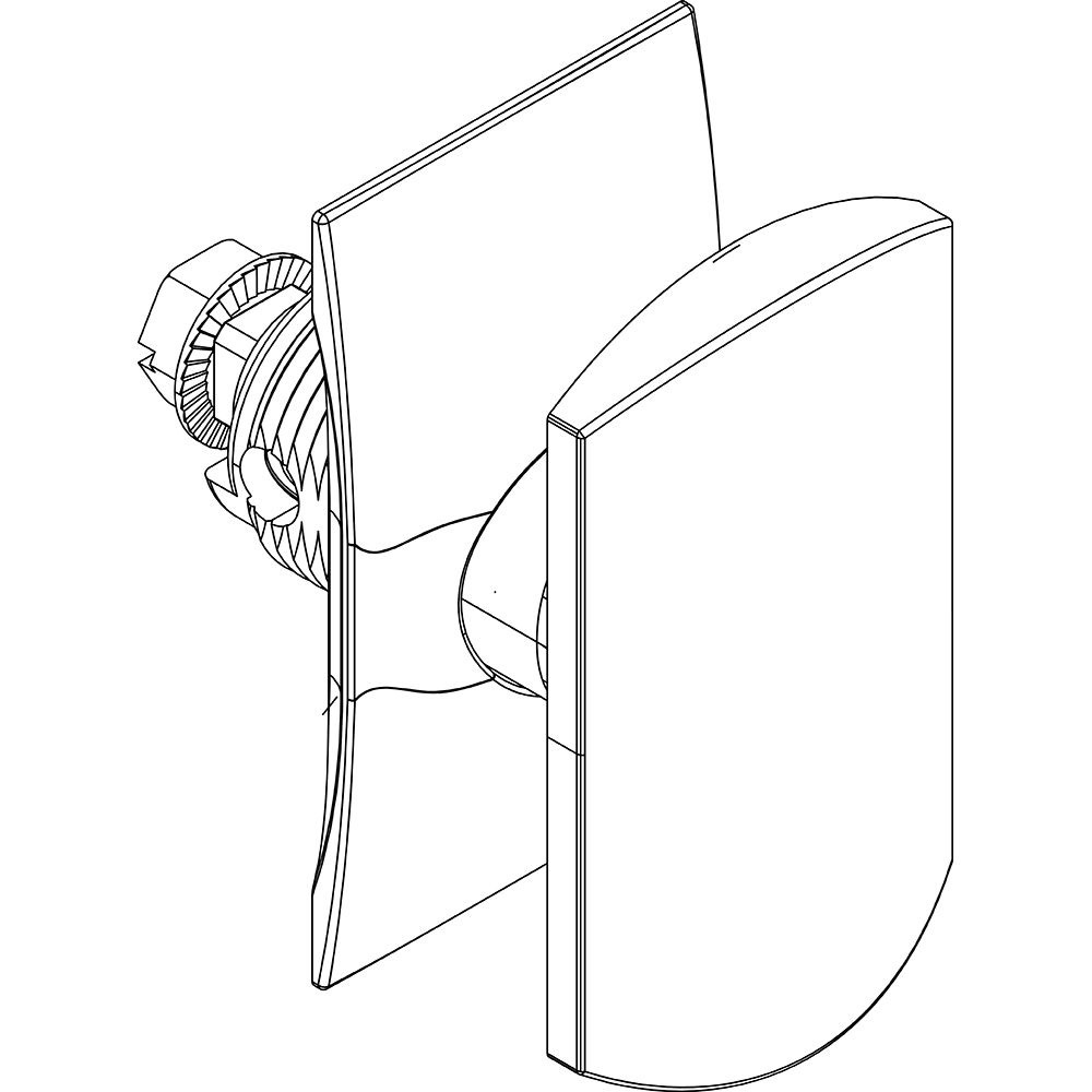 Maniglia a T quadrata IP40 per quadri elettrici, presa ergonomica, uso industriale e civile