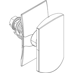 Maniglia a T quadrata IP40 per quadri elettrici, presa ergonomica, uso industriale e civile