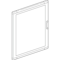 Porta vetro MAS LDX 850x1200 per quadri elettrici visione protetta resistente