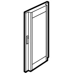Porta bombata vetro per armadi elettrici LDX 850x1400 mm resistente e trasparente