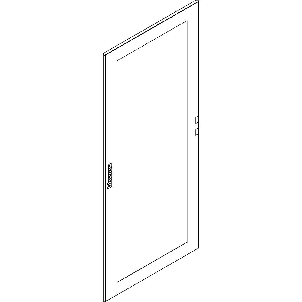 Porta vetro 850x1800 mm per armadi elettrici LDX, resistente e trasparente