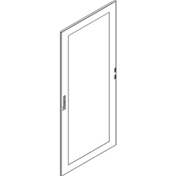 Porta vetro 850x2000 mm per armadi elettrici LDX, visione protetta e resistente